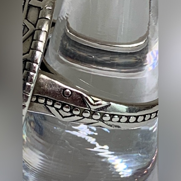 Silpada Intricate Sterling Silver Lapis Lazuli Cabochon Peruvian Design Ring - Picture 3 of 16